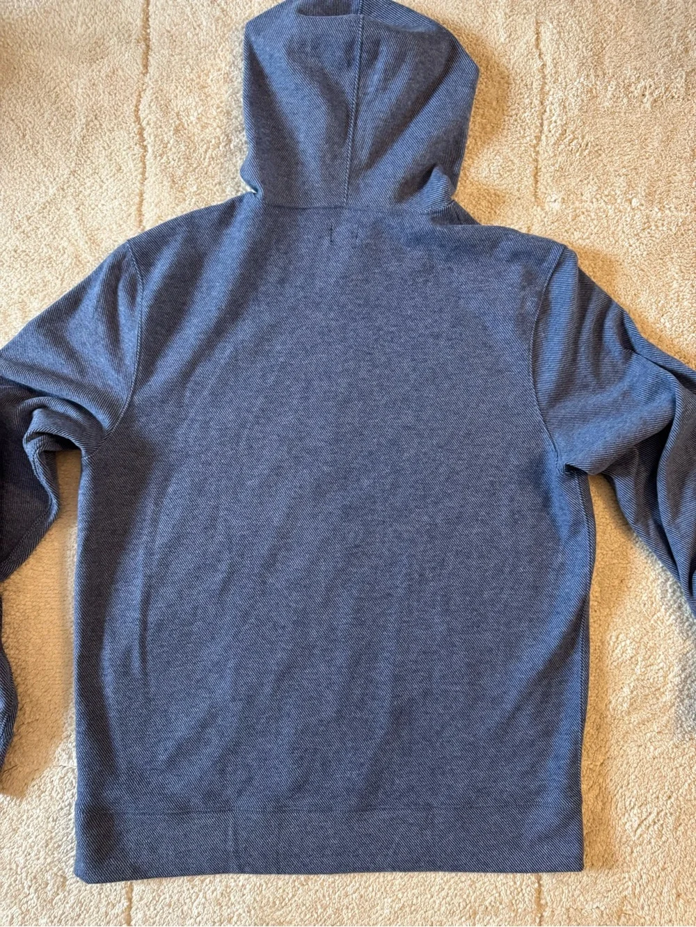 J. Crew Men's Heather Boue Hooded Sweater